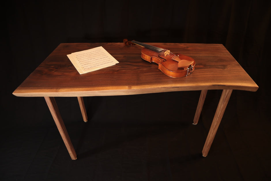 Live Edge Walnut Desk – Handcrafted Solid Wood