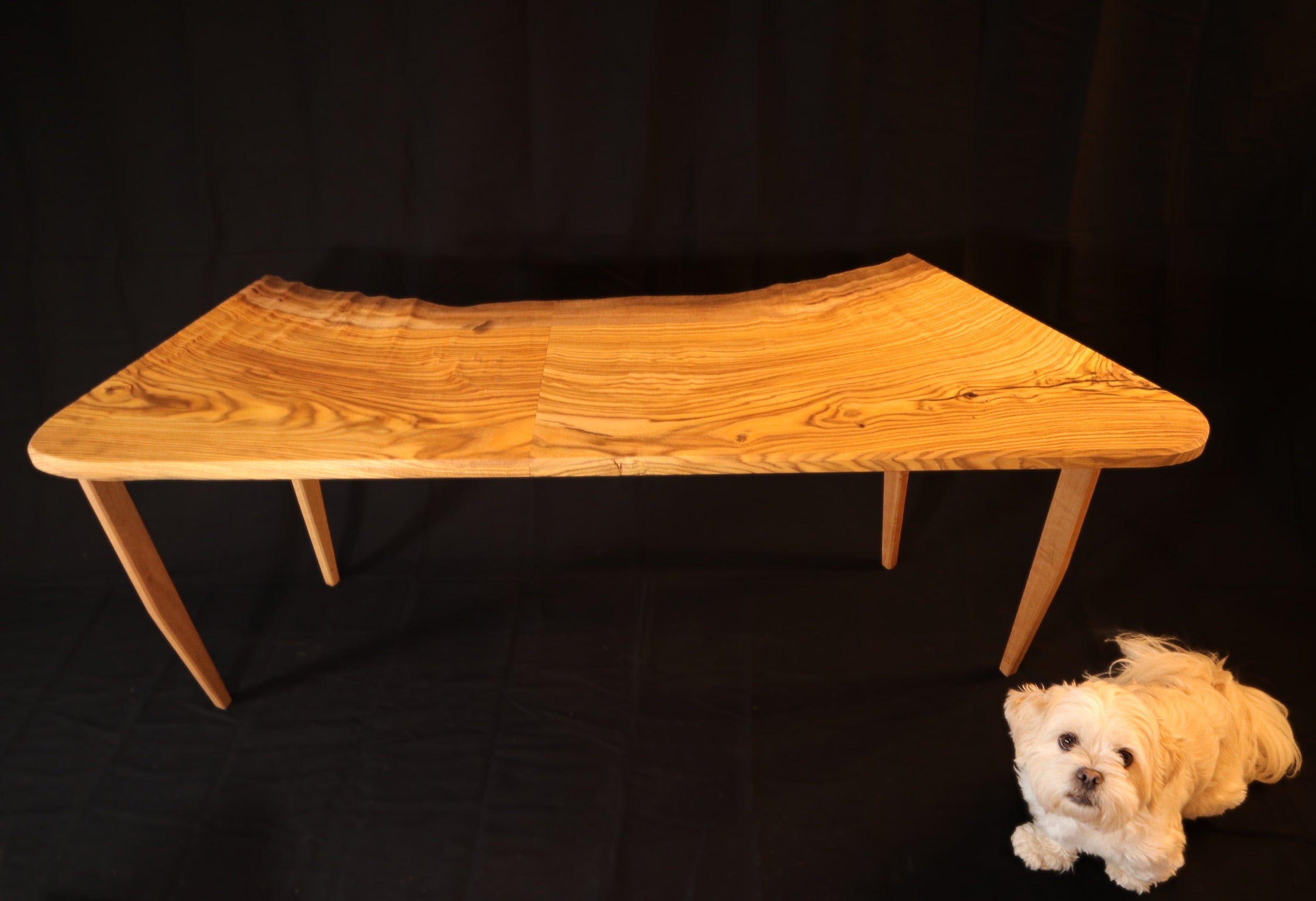 SOLD- Pistachio & Eucalyptus Live Edge Coffee Table