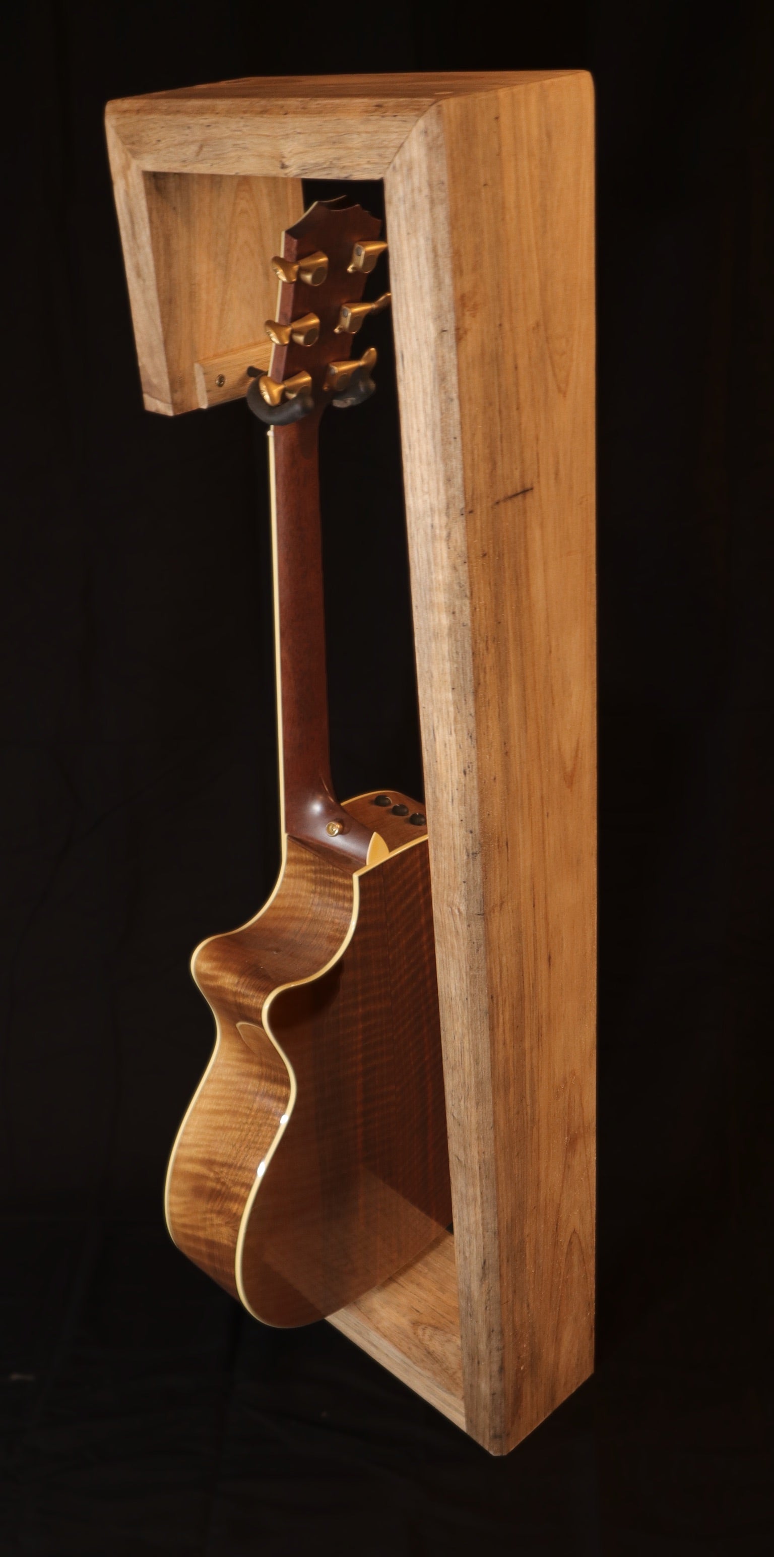 Handmade California Ash – Modern Waterfall Style Wooden Display for Guitars, Violins, Cellos and More | Luxury Music Gift