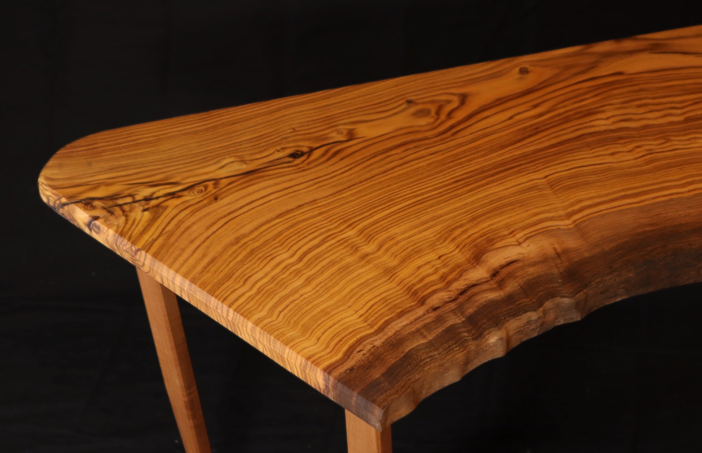 SOLD- Pistachio & Eucalyptus Live Edge Coffee Table