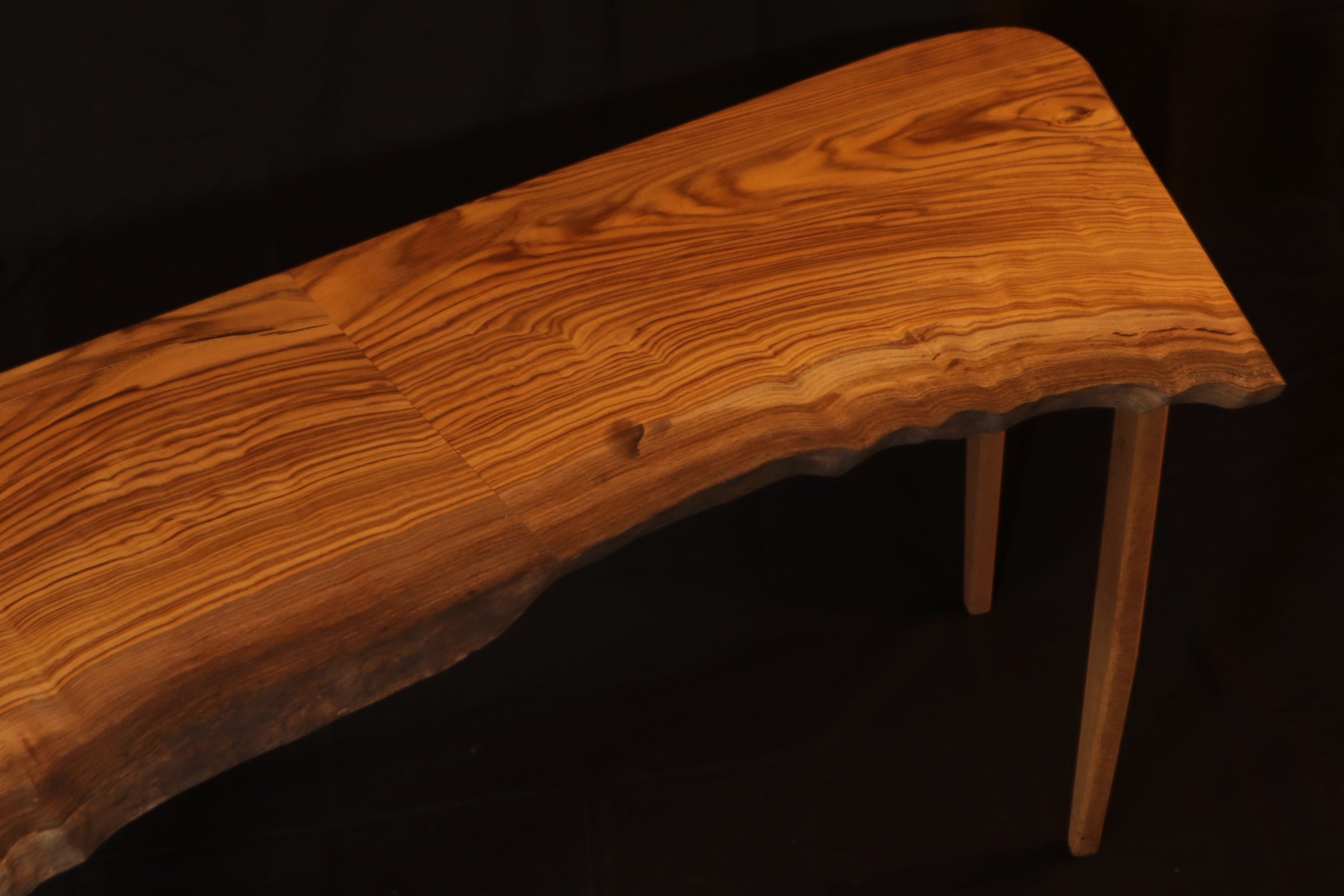 SOLD- Pistachio & Eucalyptus Live Edge Coffee Table
