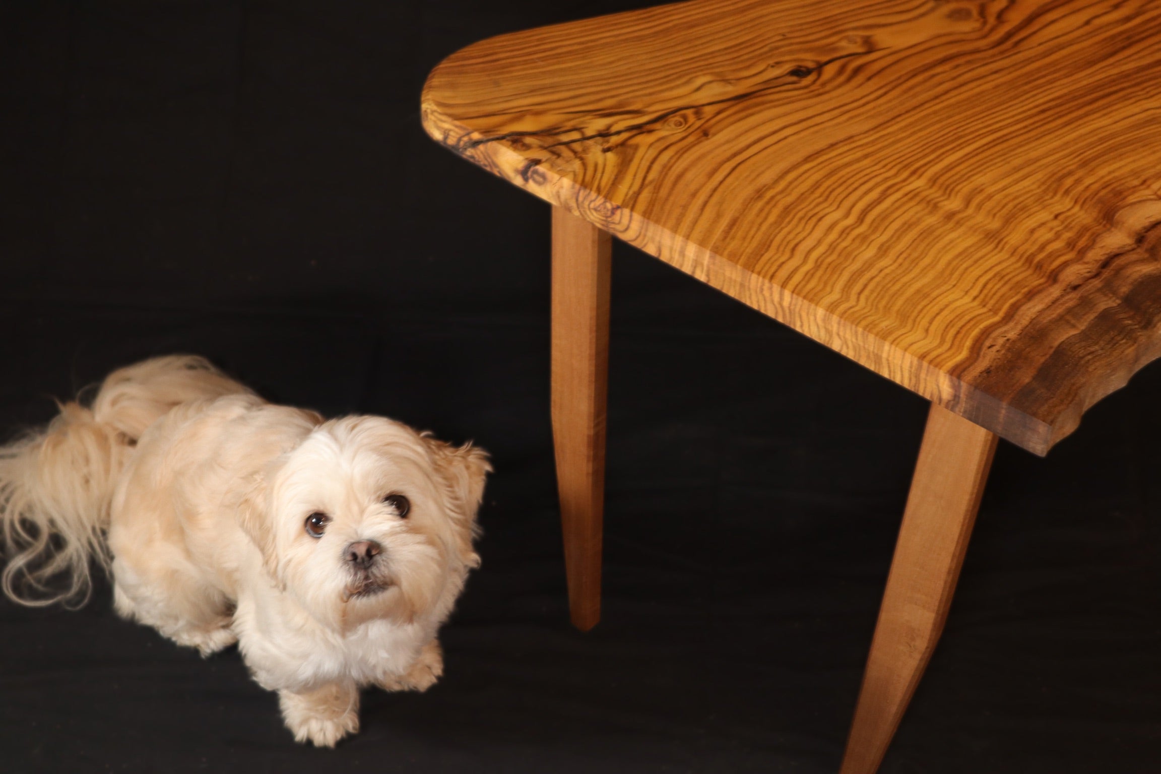 SOLD- Pistachio & Eucalyptus Live Edge Coffee Table