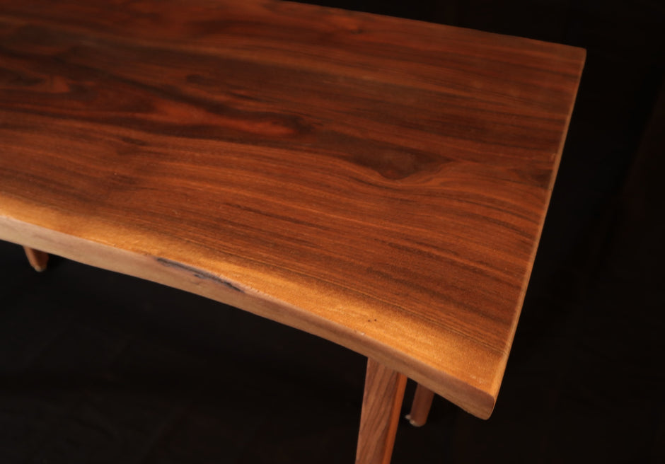 Live Edge Walnut Desk – Handcrafted Solid Wood