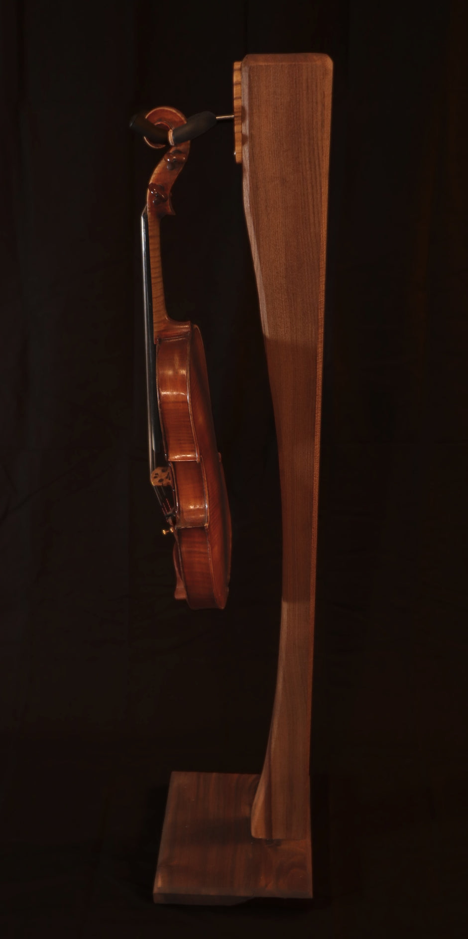 Handmade Northern Elm & Walnut Instrument Stand – Modern Wooden Display for Guitars, Violins, Cellos and More | Luxury Music Gift