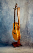 Handmade Northern Elm & Walnut Instrument Stand – Modern Wooden Display for Guitars, Violins, Cellos and More | Luxury Music Gift