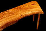 SOLD- Pistachio Live Edge Coffee Table – Luxury Minimalist Handcrafted Wood Statement Piece