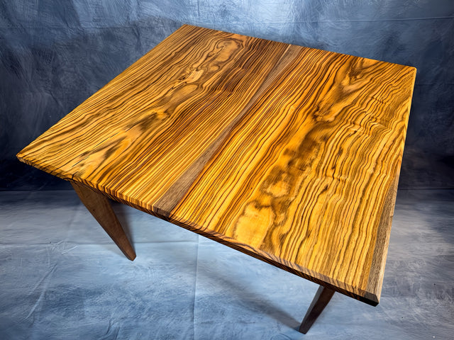 SOLD- Pistachio Mid-Century Coffee Table – Luxury Minimalist Handcrafted Wood Statement Piece