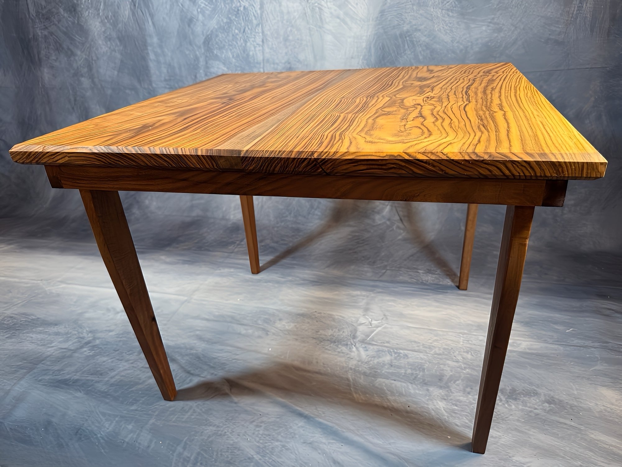 SOLD- Pistachio Mid-Century Coffee Table – Luxury Minimalist Handcrafted Wood Statement Piece