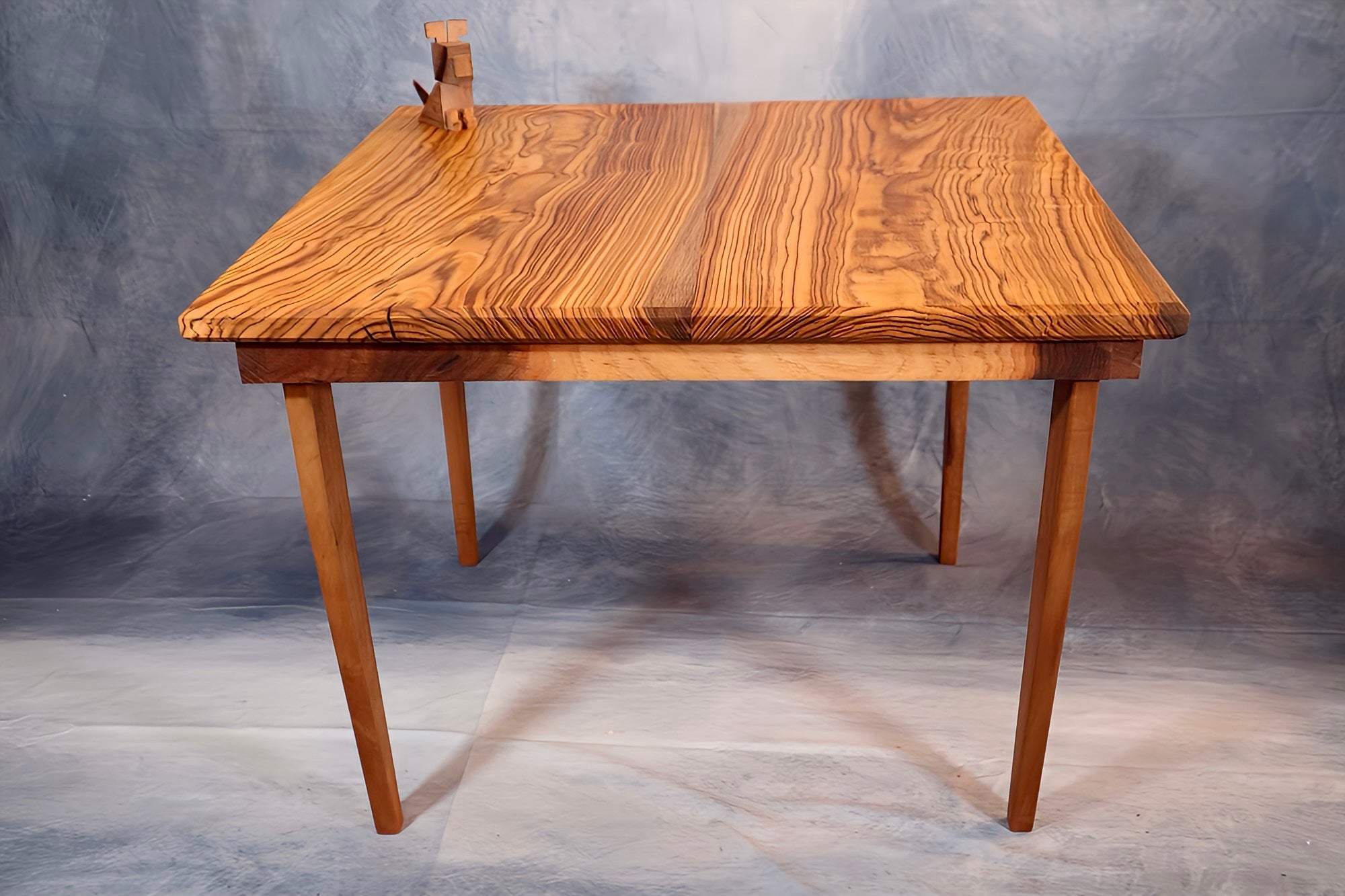 SOLD- Pistachio Mid-Century Coffee Table – Luxury Minimalist Handcrafted Wood Statement Piece
