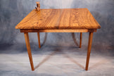 SOLD- Pistachio Mid-Century Coffee Table – Luxury Minimalist Handcrafted Wood Statement Piece