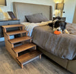 Handmade XL Wooden Pet Stairs – Luxury Walnut & Oak Steps for Large Dogs, Cats & Pets | Sturdy, Safe & Stylish Ramp Alternative
