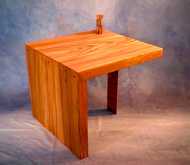 Elm Waterfall Coffee Table – Solid Wood