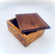 Handmade Walnut and Cherry Wood Box – Luxury Solid Wood Box – Unique Gift for Him or Her – Modern Decorative Accent Box – Artisan Desk or Storage Box