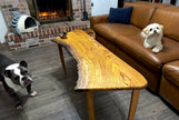 SOLD- Pistachio & Eucalyptus Live Edge Coffee Table