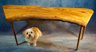 SOLD- Pistachio & Eucalyptus Live Edge Coffee Table
