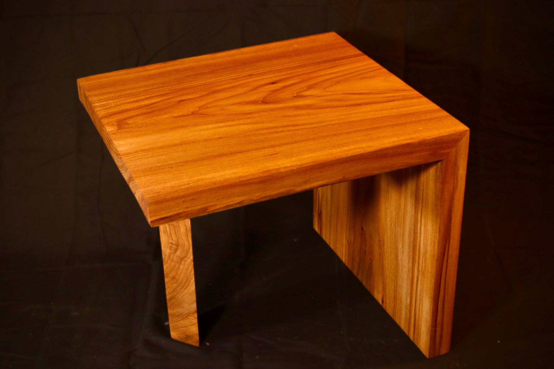 Elm Waterfall Coffee Table – Solid Wood