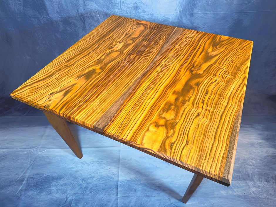 Handmade Pistachio Wood Coffee Table  Mid-Century Modern Design