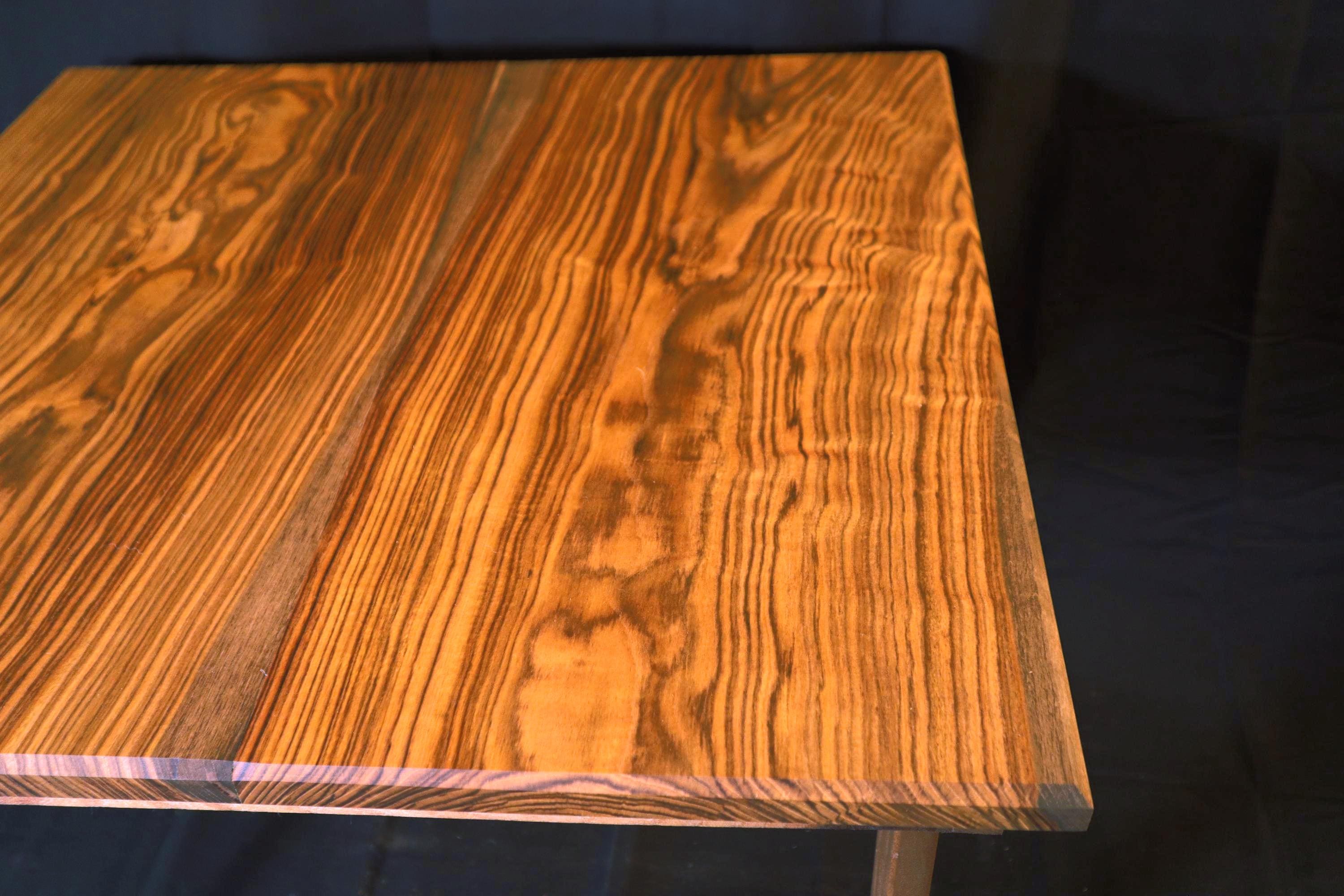 Handmade Pistachio Wood Coffee Table  Mid-Century Modern Design