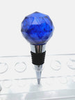 Handmade Ocean Blue Resin Wine Stopper - Gemstone Design - Gift Box Included